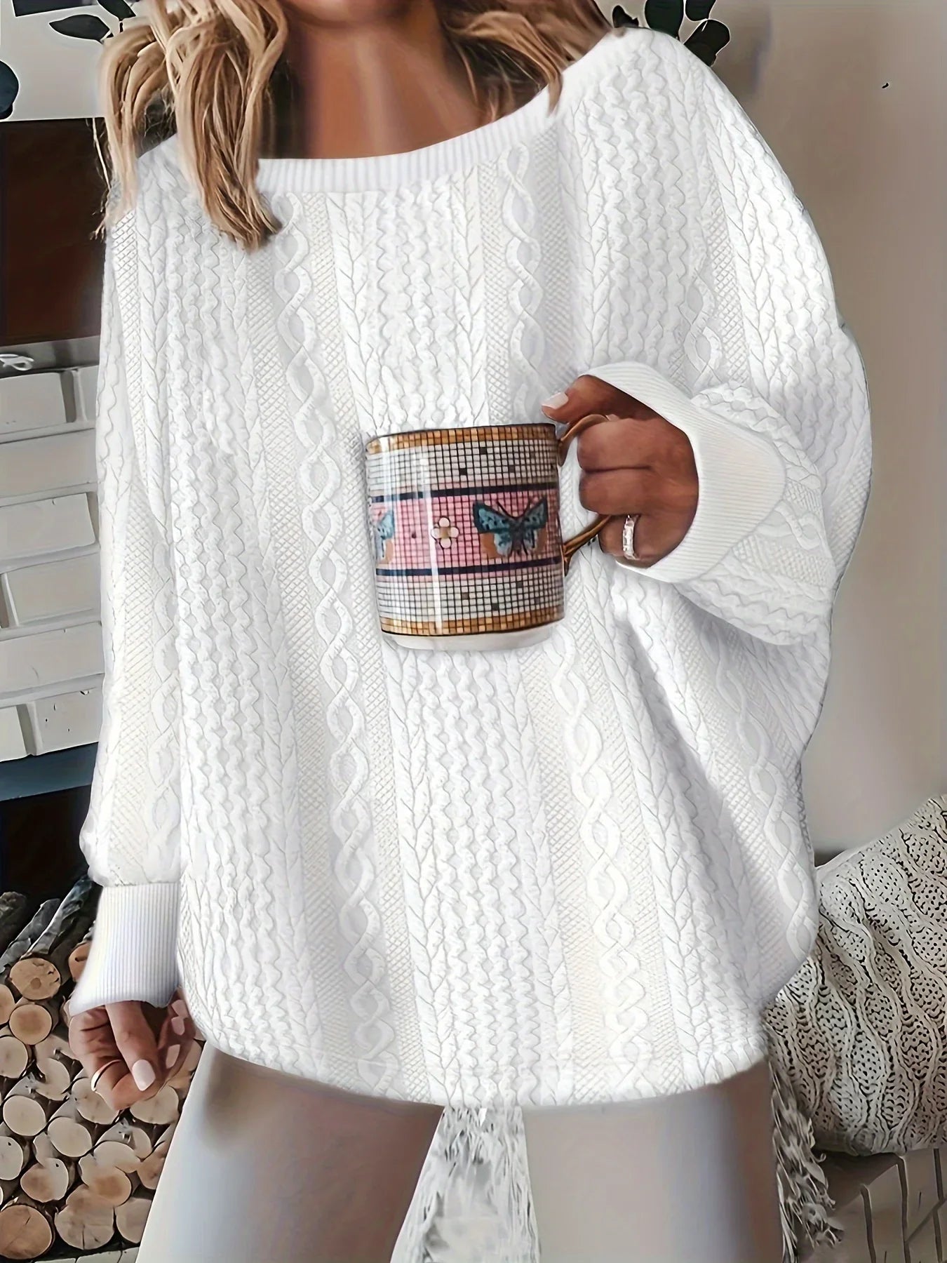 Women's Cable Knit Chunky Sweater