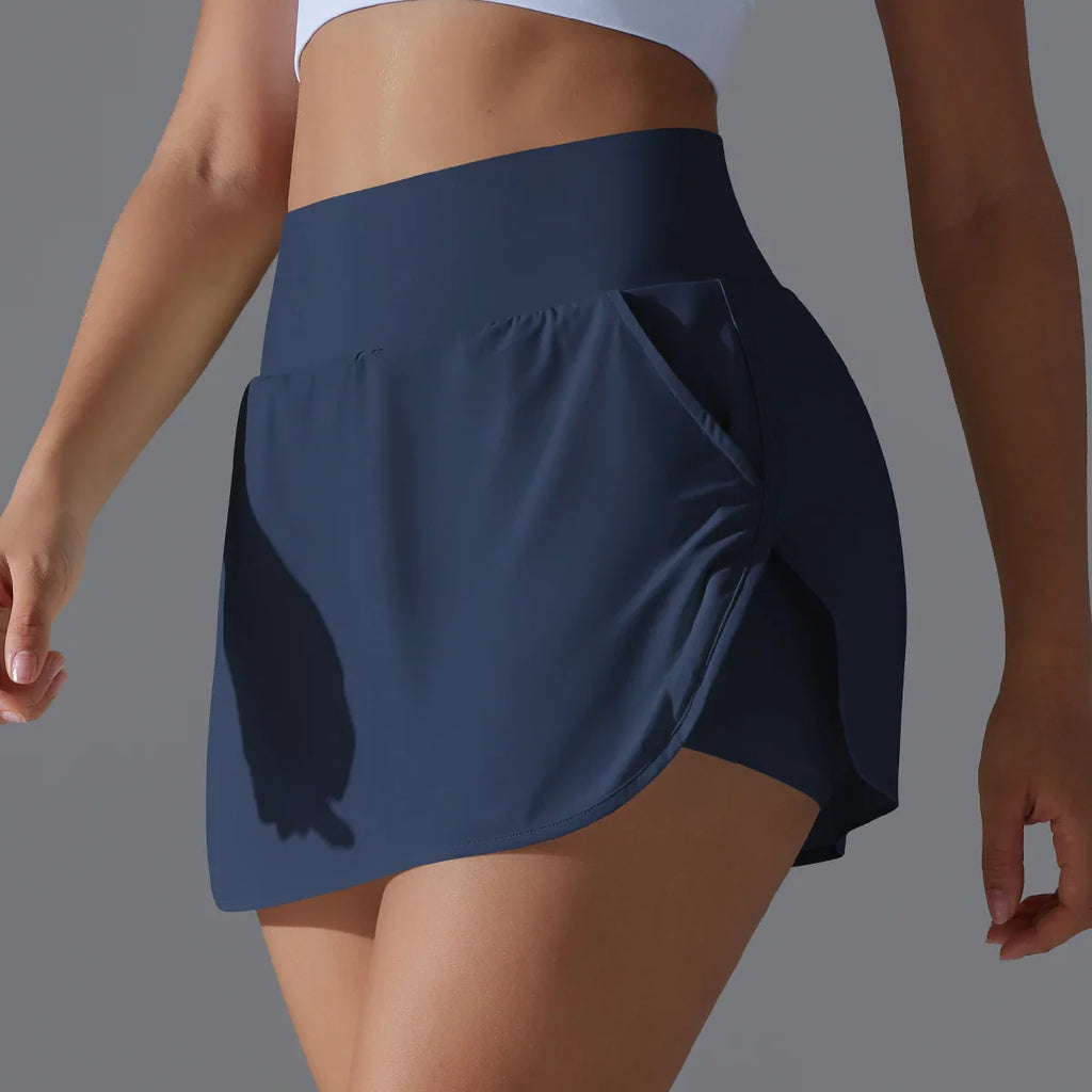 Women's Athletic Tennis Skirt - High Waist Sports Skort