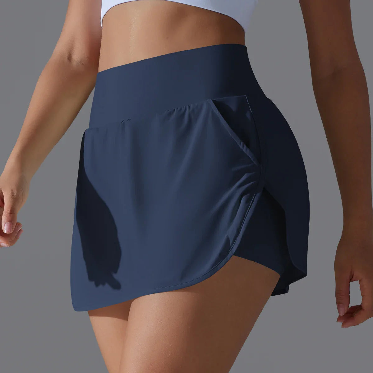 Women's Athletic Tennis Skirt - High Waist Sports Skort