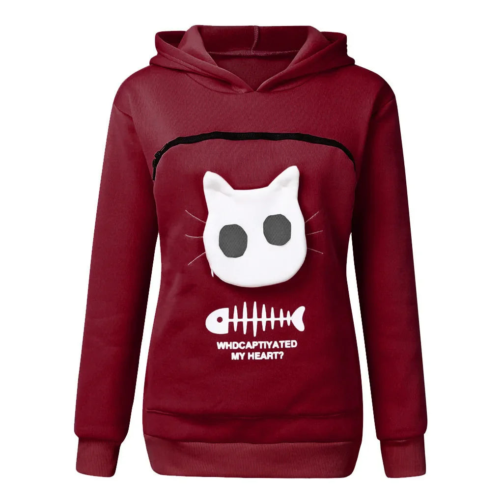 Hooded Sweatshirt with Kangaroo Pocket Long Sleeve Regular Fit