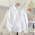 Classic Blue & White Striped Shirt | Women's Casual Everyday Blouse