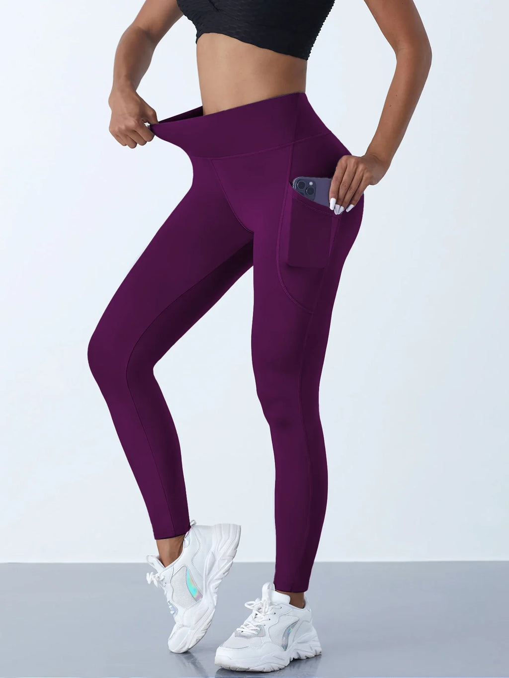 Women's High-Waist Yoga Leggings with Pockets