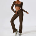 Seamless Yoga Set - Sports Bra, Crop Top & Leggings