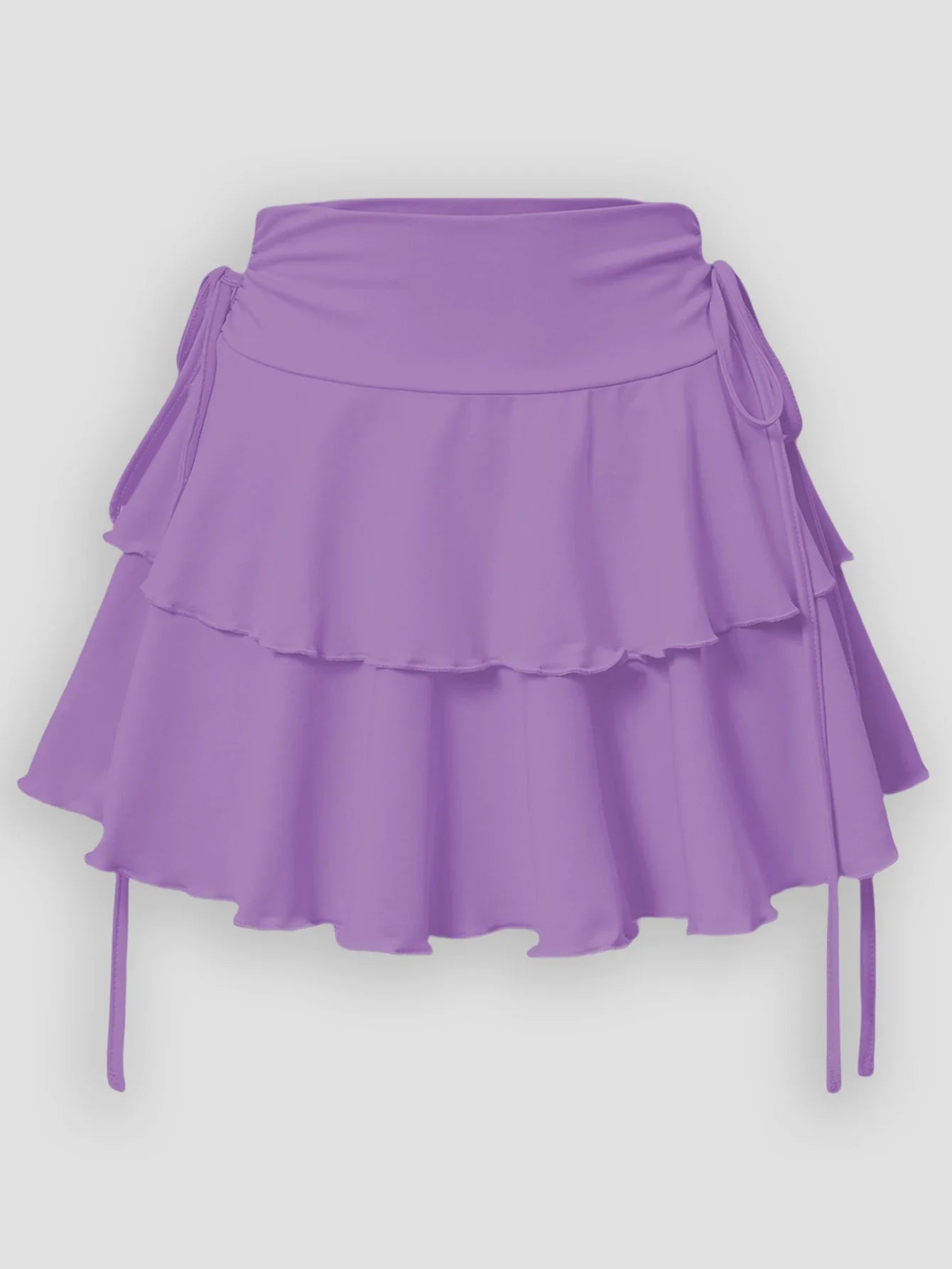 Women's High-Waist Lace-Up Mini Skirt
