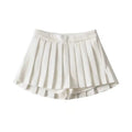 High Waist Pleated Mini Skirt | Korean JK Style Women's Solid Color Skirt