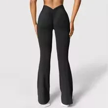 High Waist Flared Yoga Pants V-Back Hip Lifting Slim Fit Sports