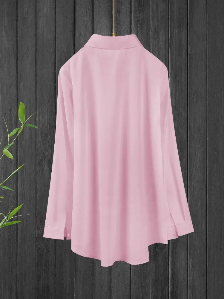 Women's Oversize Lapel Shirt