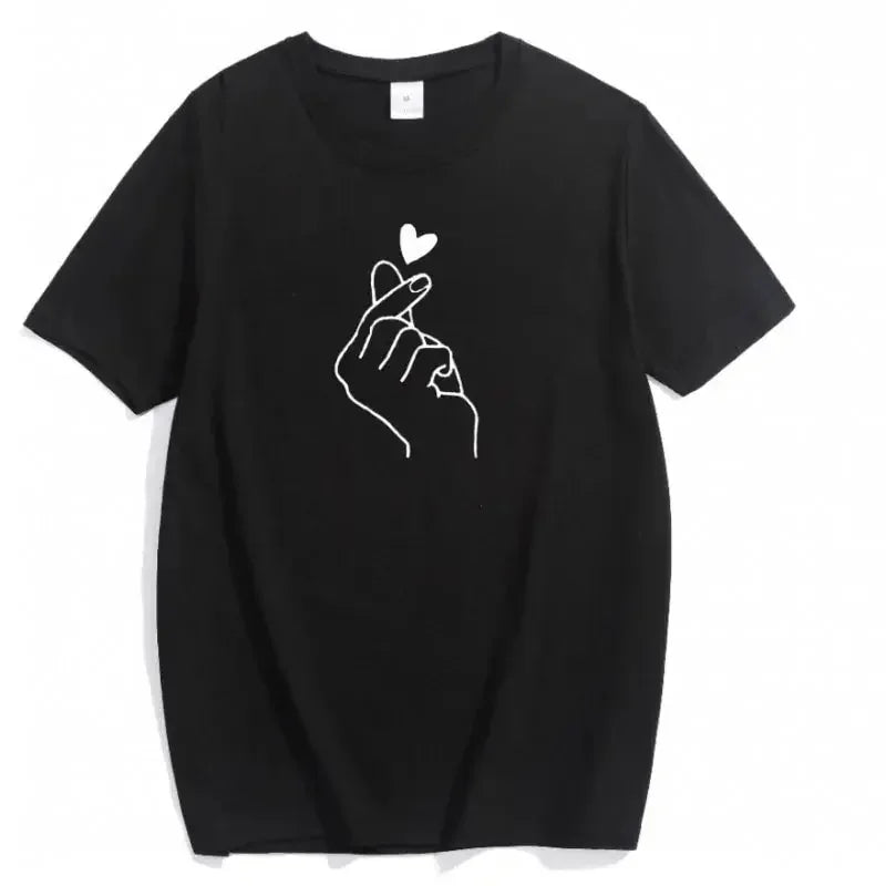 Women's Cute Print Crew Neck Short Sleeve T-Shirt
