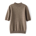 Women's 100% Cashmere Short-Sleeve Sweater