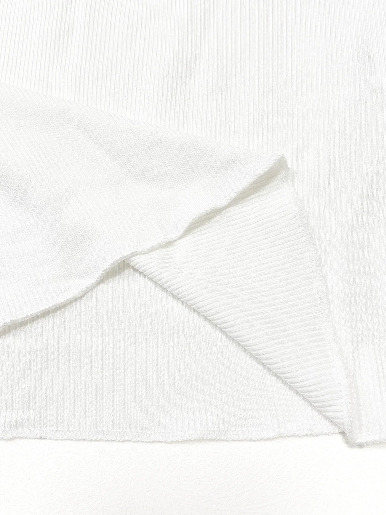 Ribbed Half Button Long Sleeve Tee