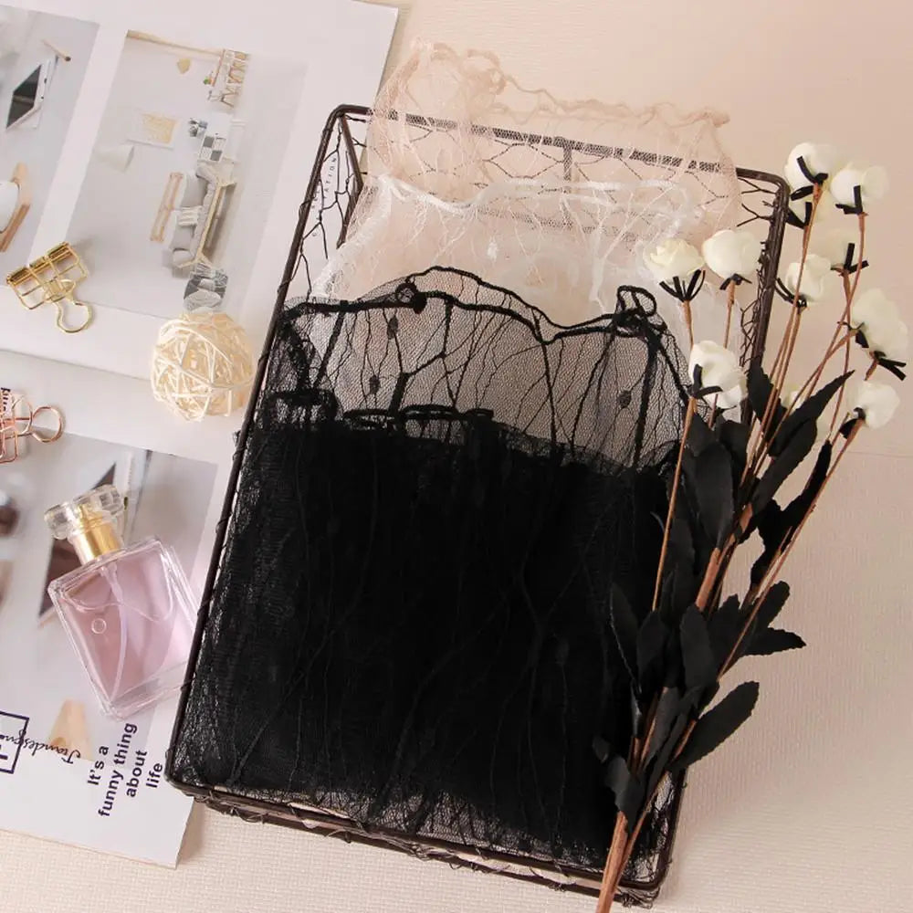 Lace Mesh Turtleneck Top