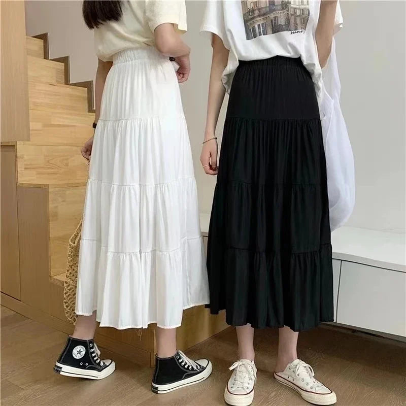 Women's High-Waist Tiered Cake Skirt