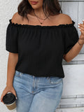 Women's Off-Shoulder Solid Top