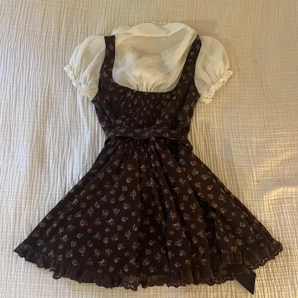 Women's Sweet Vintage Y2K Mini Dress