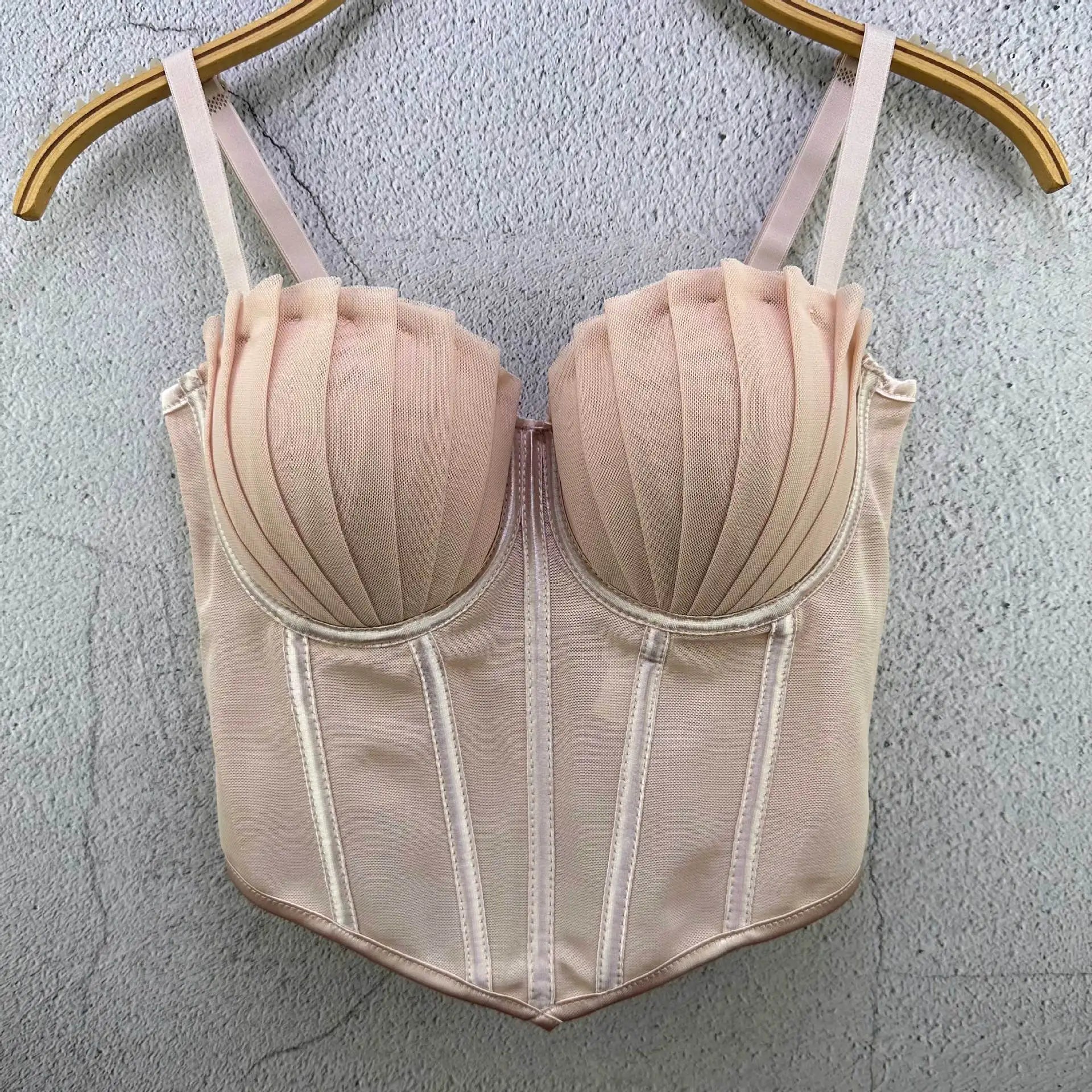 Vintage Bustier Bra Crop Tank Top
