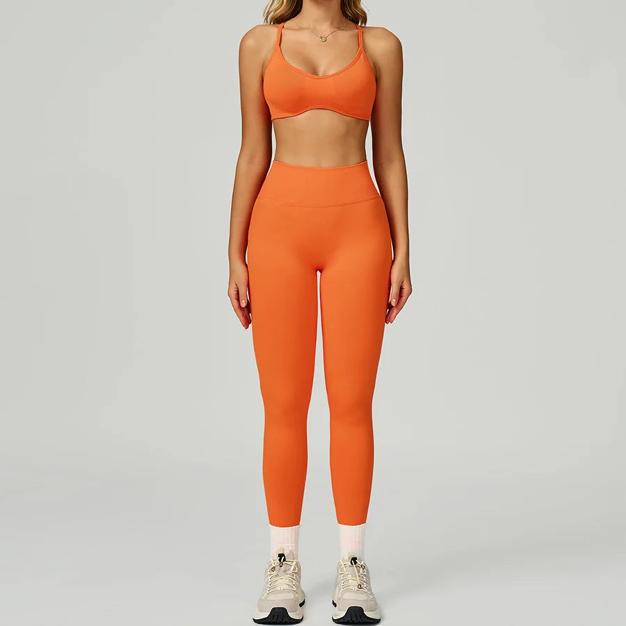 Women's 2-Piece Yoga Set - Sports Bra & Leggings Activewear