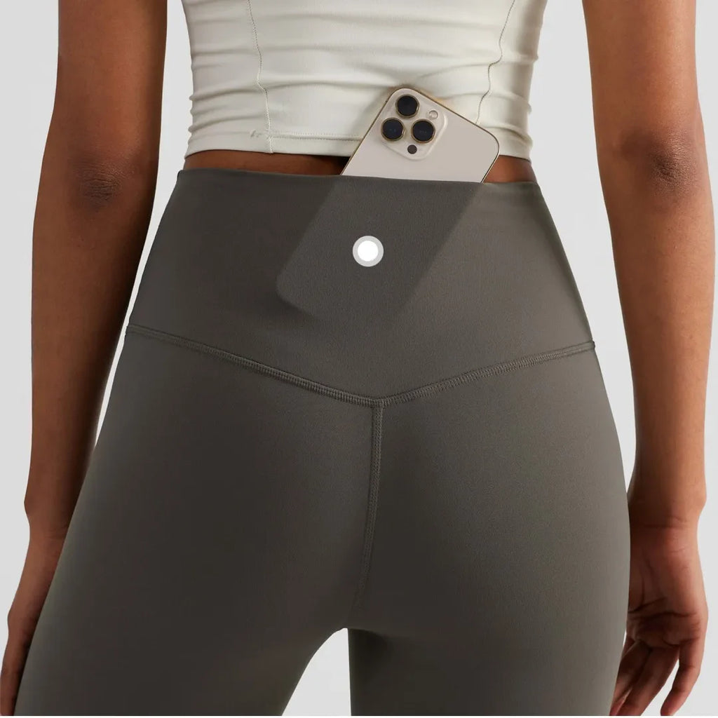 High Waist Yoga Leggings | Women's Slim Fit Butter Soft Cropped Gym Pants