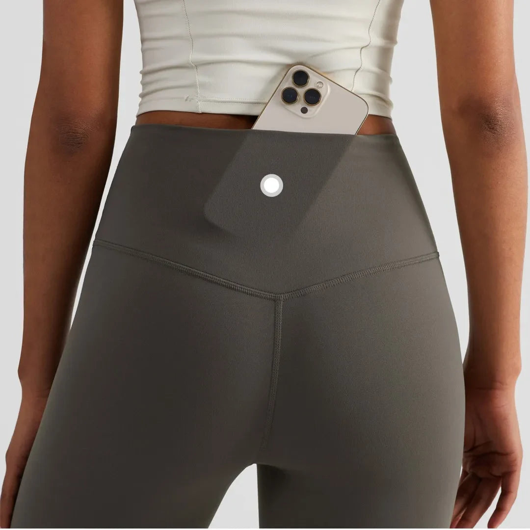 High Waist Yoga Leggings | Women's Slim Fit Butter Soft Cropped Gym Pants
