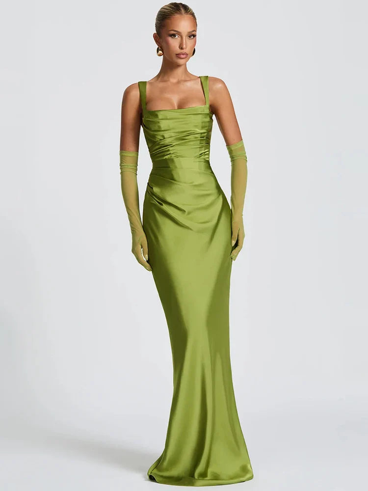 Backless Halter Maxi Dress