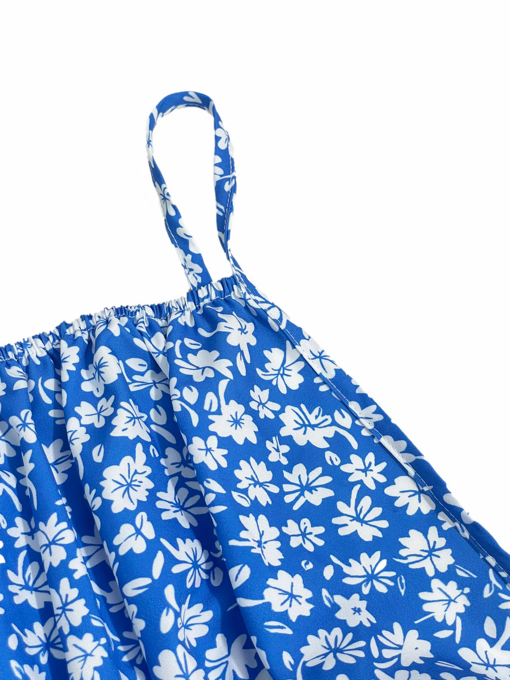 Floral Print Spaghetti Strap Backless A-Line Mini Dress