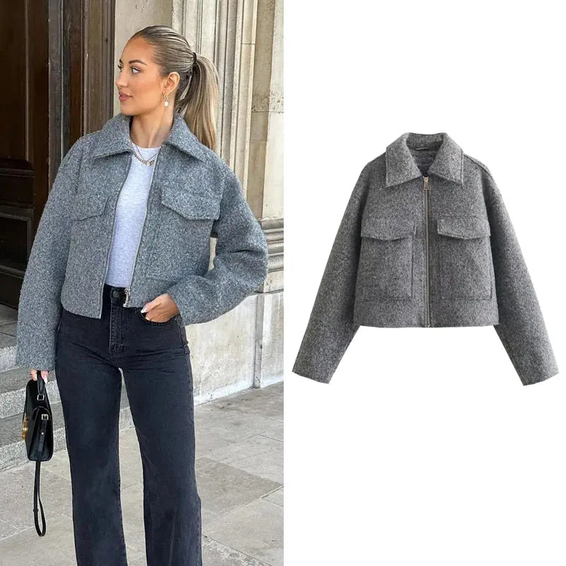 Women's Tweed Cropped Jacket