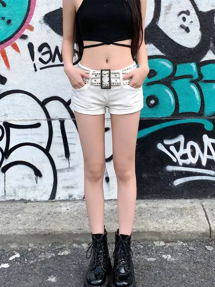 Women's Low-Waist Denim Shorts