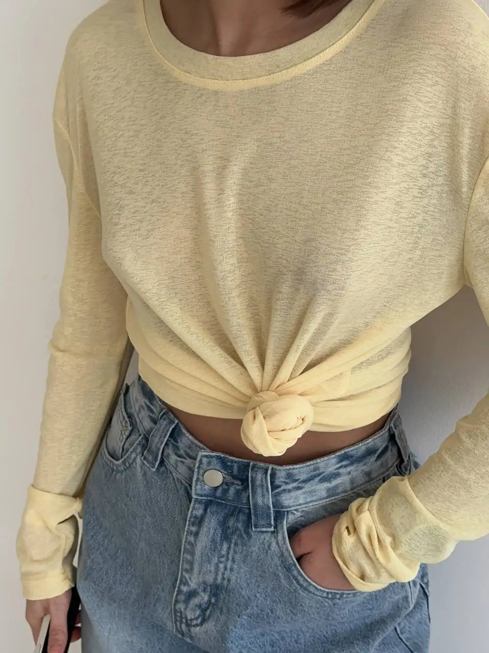 Basic soft  T Shirts Women Summer autumn Long Sleeves Loose Bottom Tees Ladies Casual Knitted Soft Woman Tops