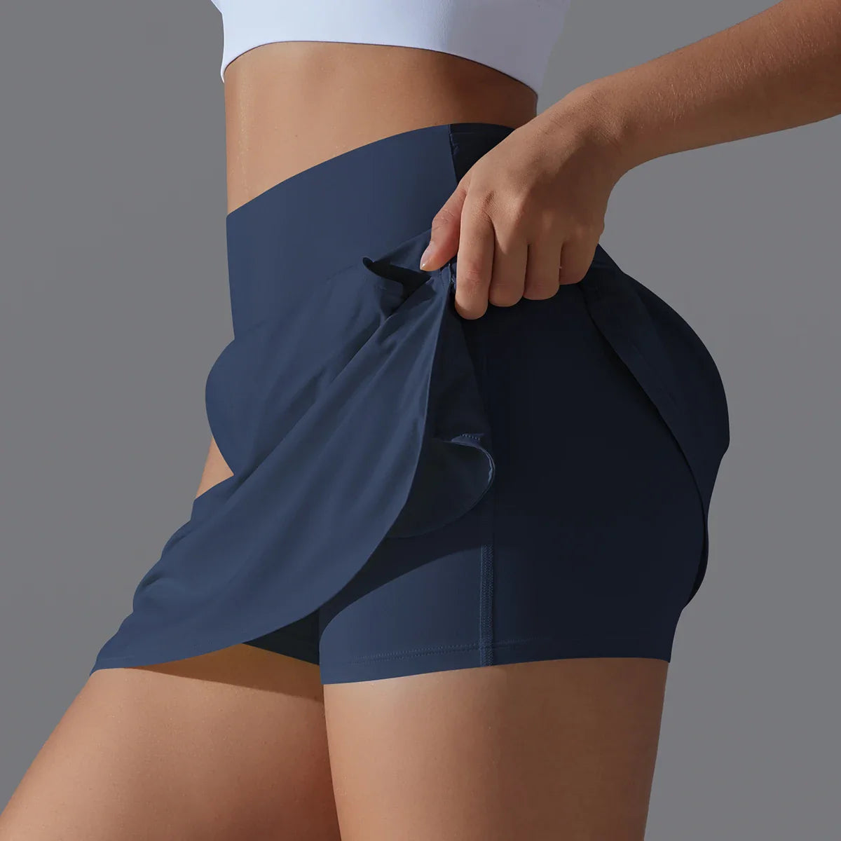 Women's Athletic Tennis Skirt - High Waist Sports Skort