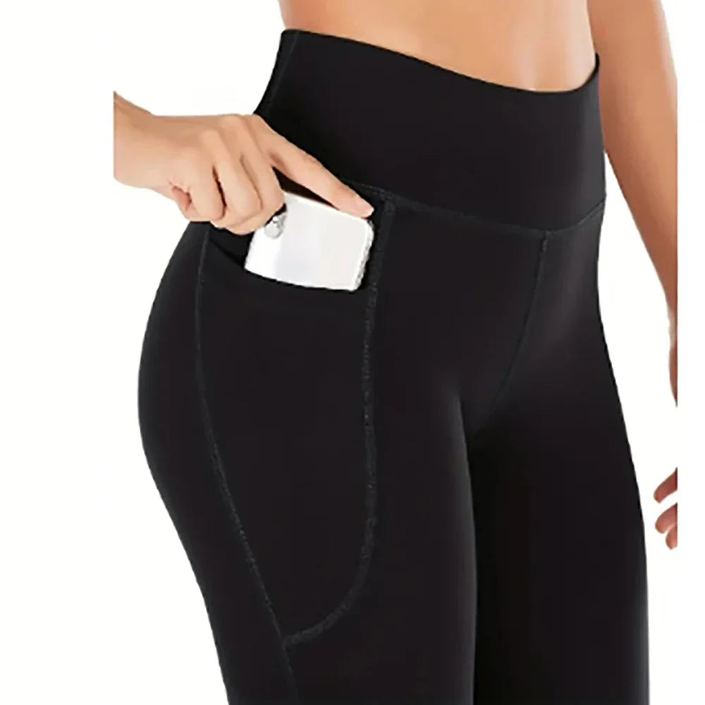 High Waist Flared Wide-Leg Pants | Slim Fit Floor-Length Elegant Trousers