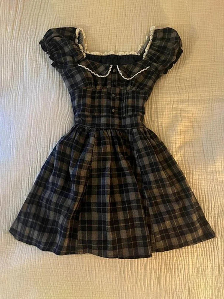 Women's Sweet Vintage Y2K Mini Dress