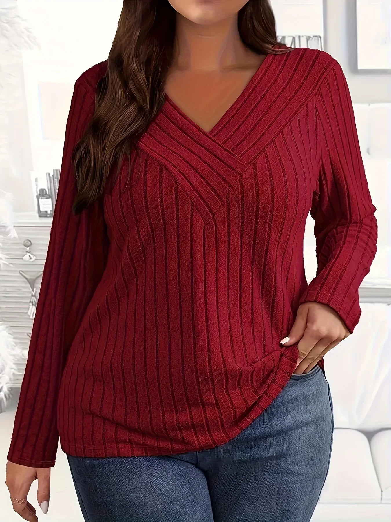 Women's Elegant Casual Long-Sleeve T-Shirt