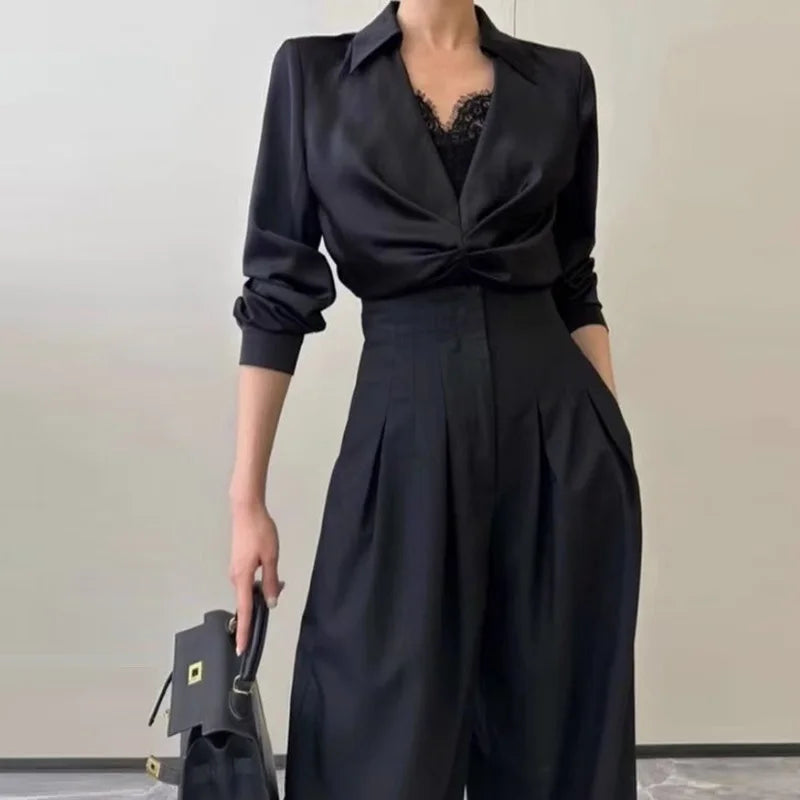 High-Waist Wide-Leg Pants