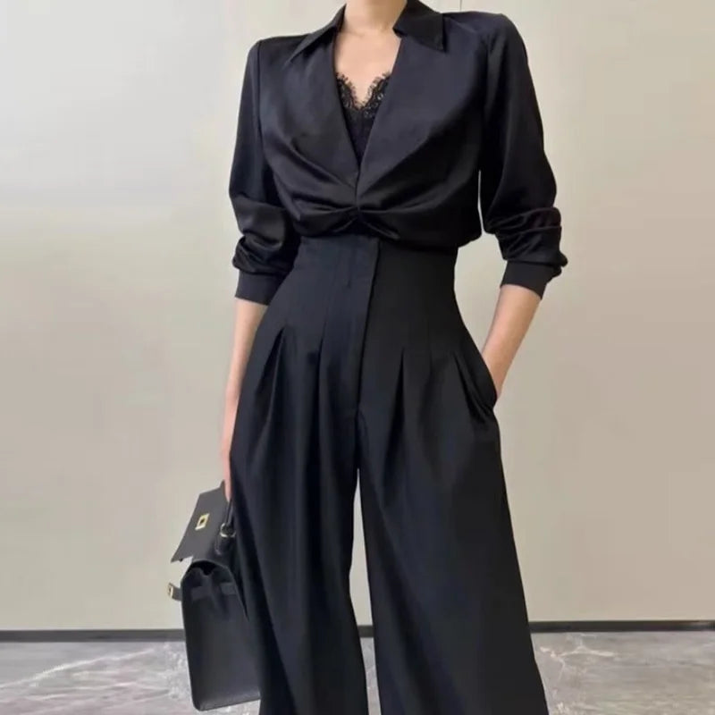 High-Waist Wide-Leg Pants