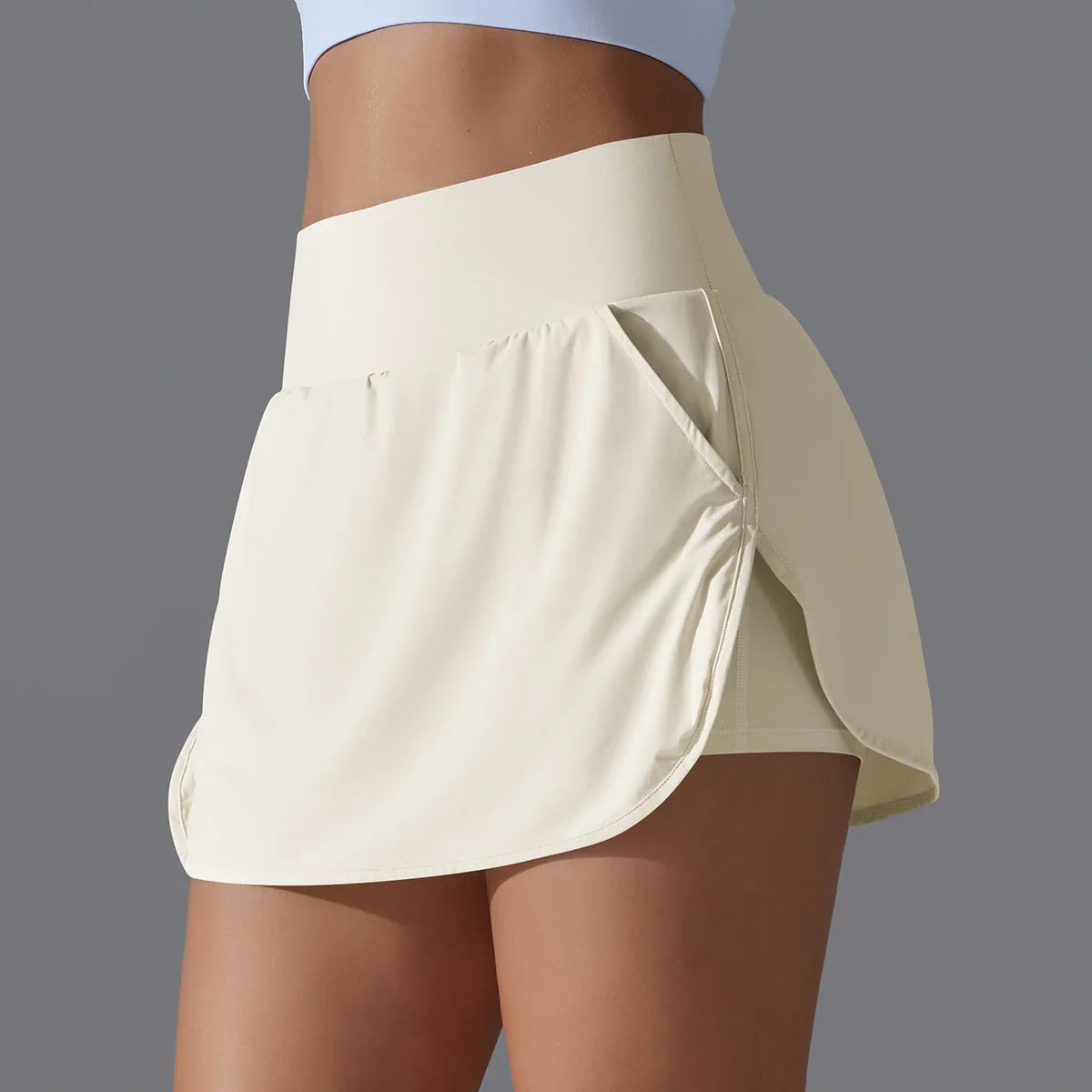 Women's Athletic Tennis Skirt - High Waist Sports Skort
