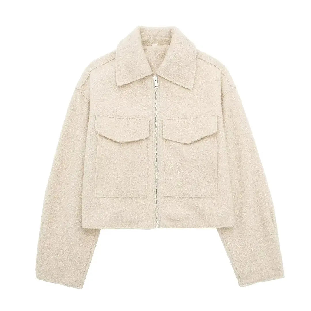 Women's Zipper Jacket with Pockets
