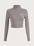 Women's Slim-Fit Long-Sleeve Sports Top