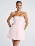 Women's Pearl Strapless Mini Dress
