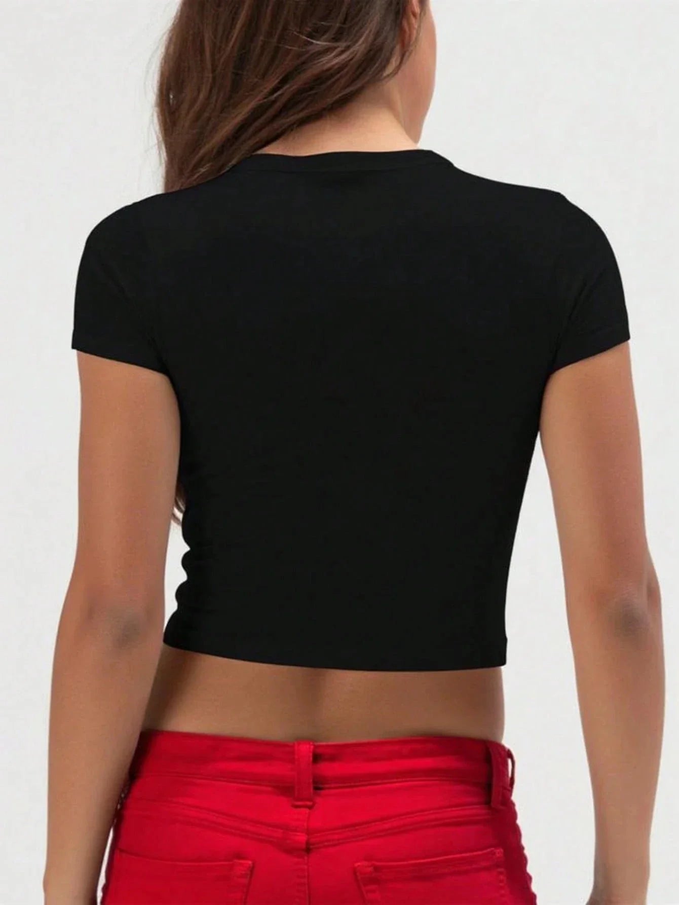 Slim-Fit Crop Yoga Tee