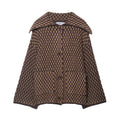 Women's Korean Style Knitted Cardigan - Loose Fit Button-Up Jacket