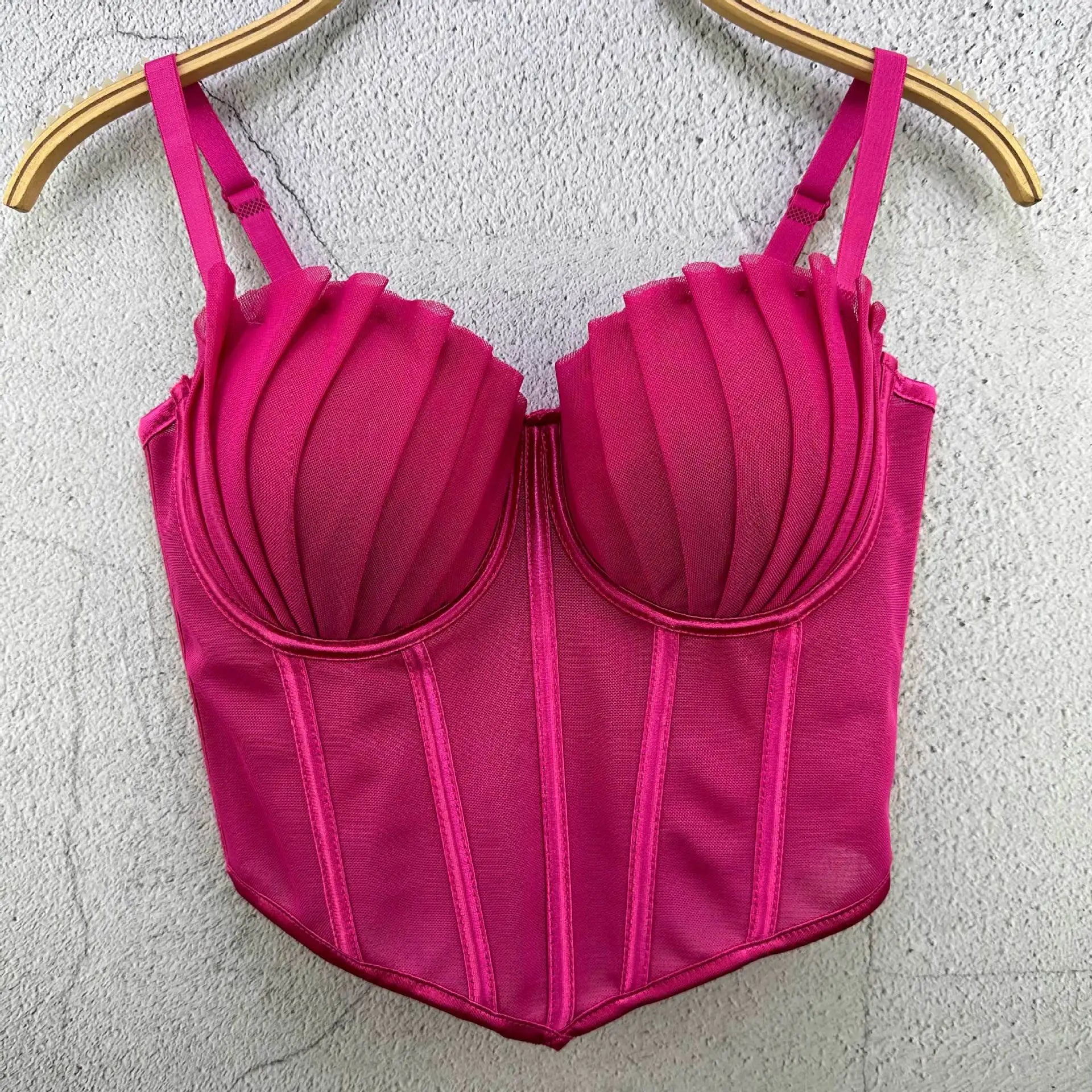 Vintage Bustier Bra Crop Tank Top