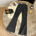 Women's High-Waist Loose Flare Denim Jeans