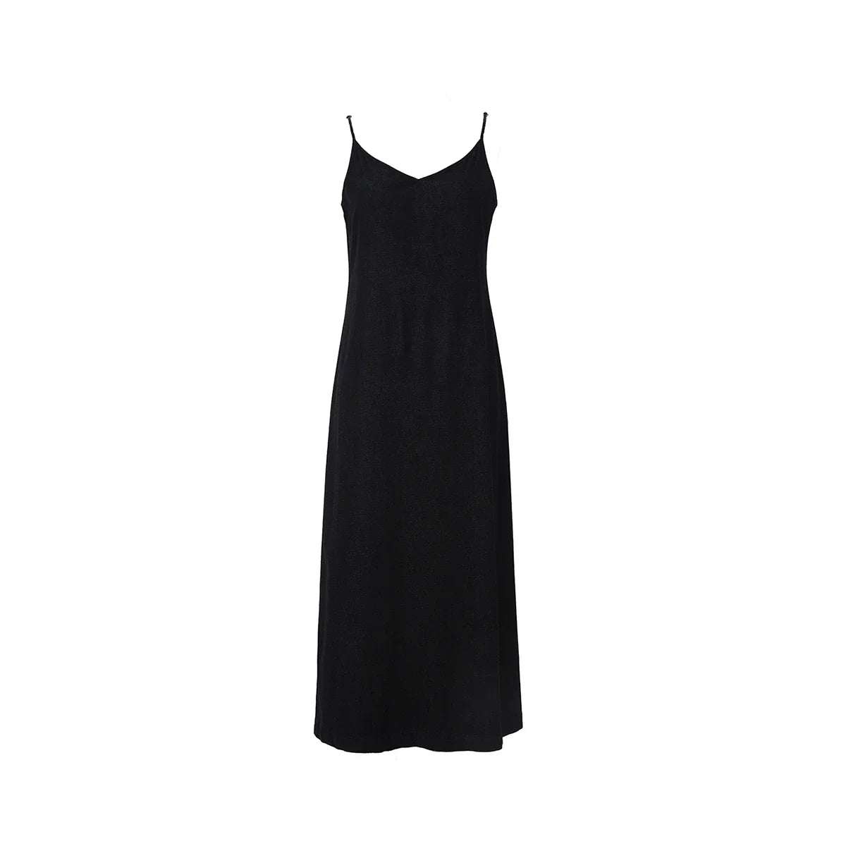 Women Lightweight Denim Wrap Blouse & Slip Dress Set
