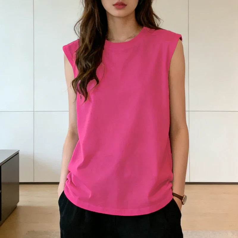 Loose Sleeveless Basic Tank Top
