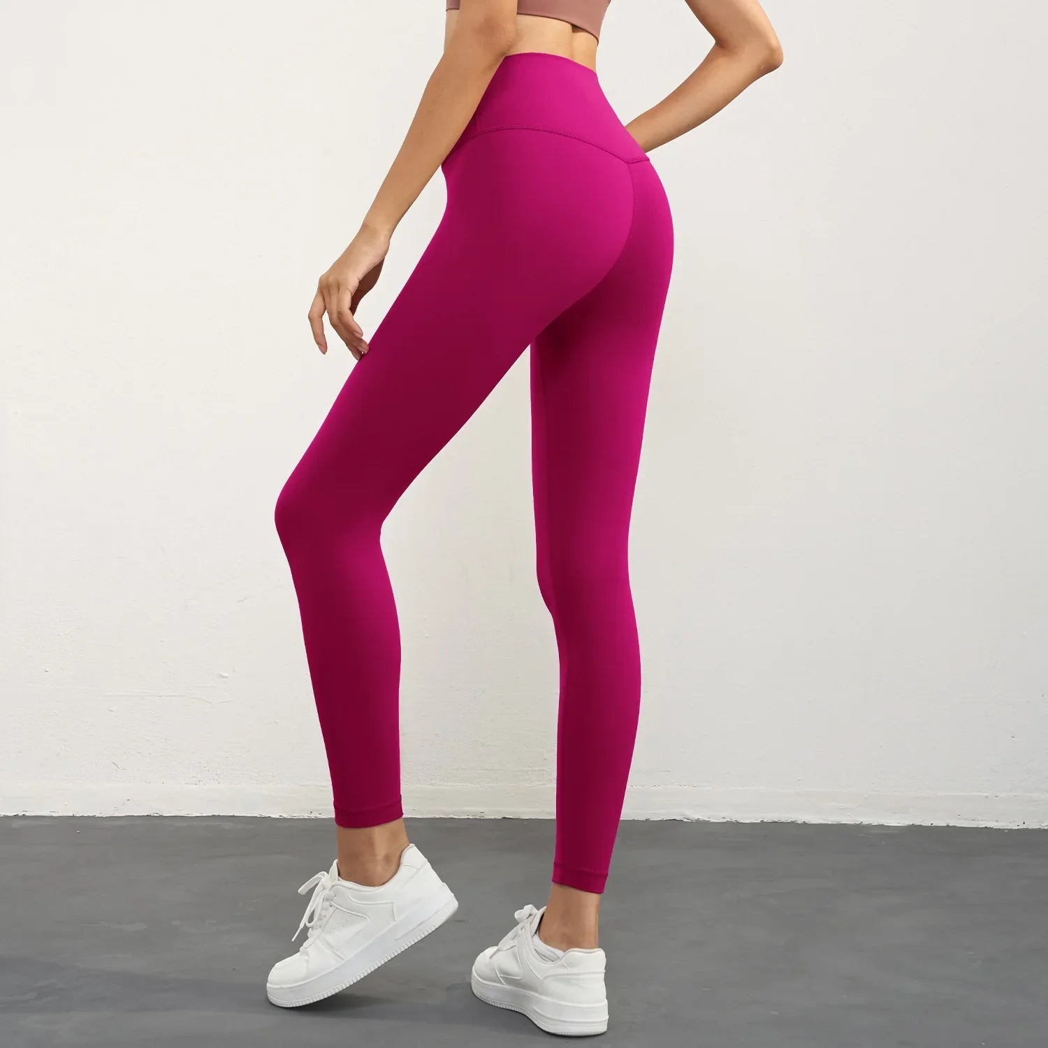 High Waist Yoga Leggings | Women's Slim Fit Butter Soft Cropped Gym Pants