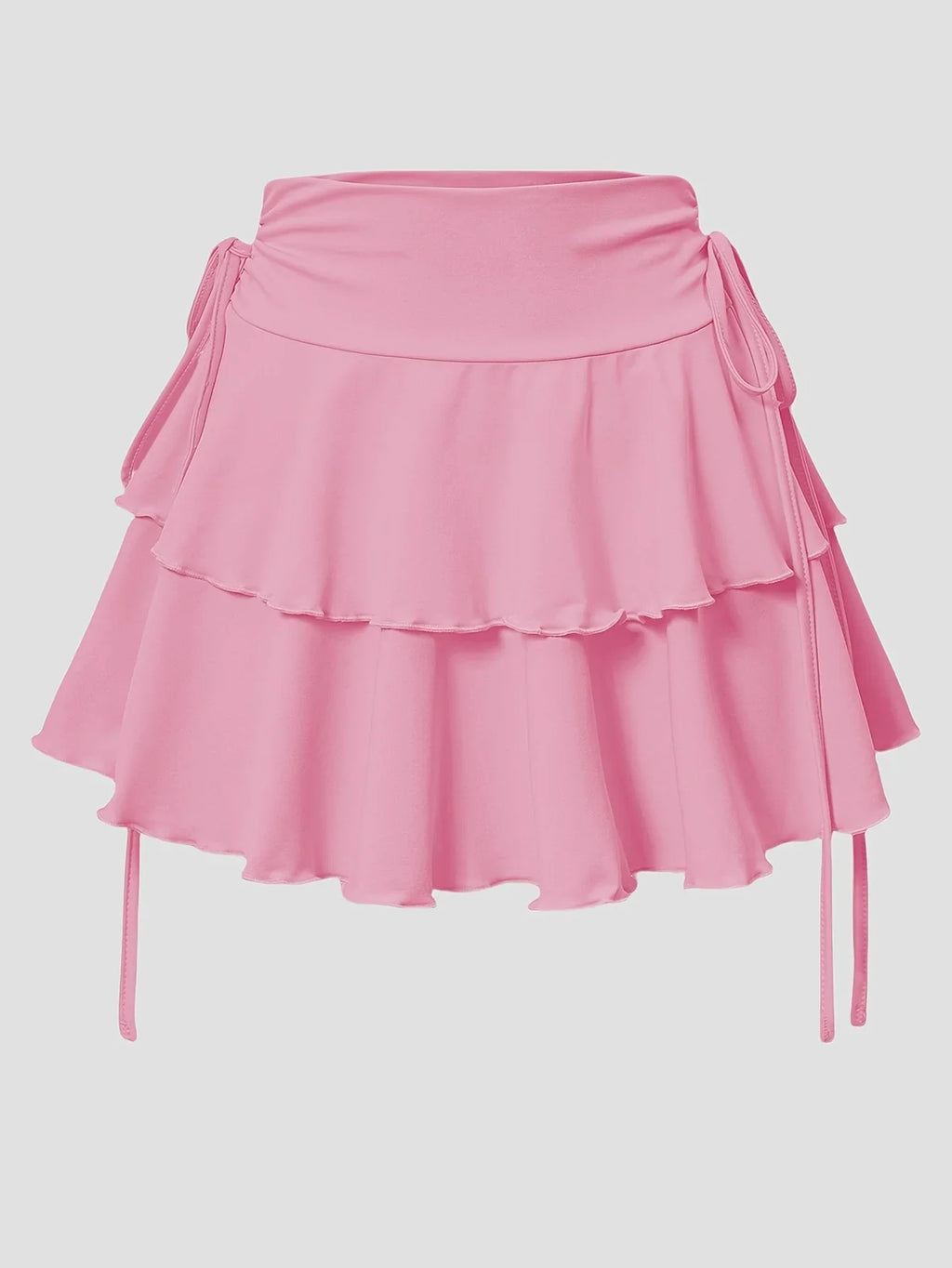 Women's High-Waist Lace-Up Mini Skirt