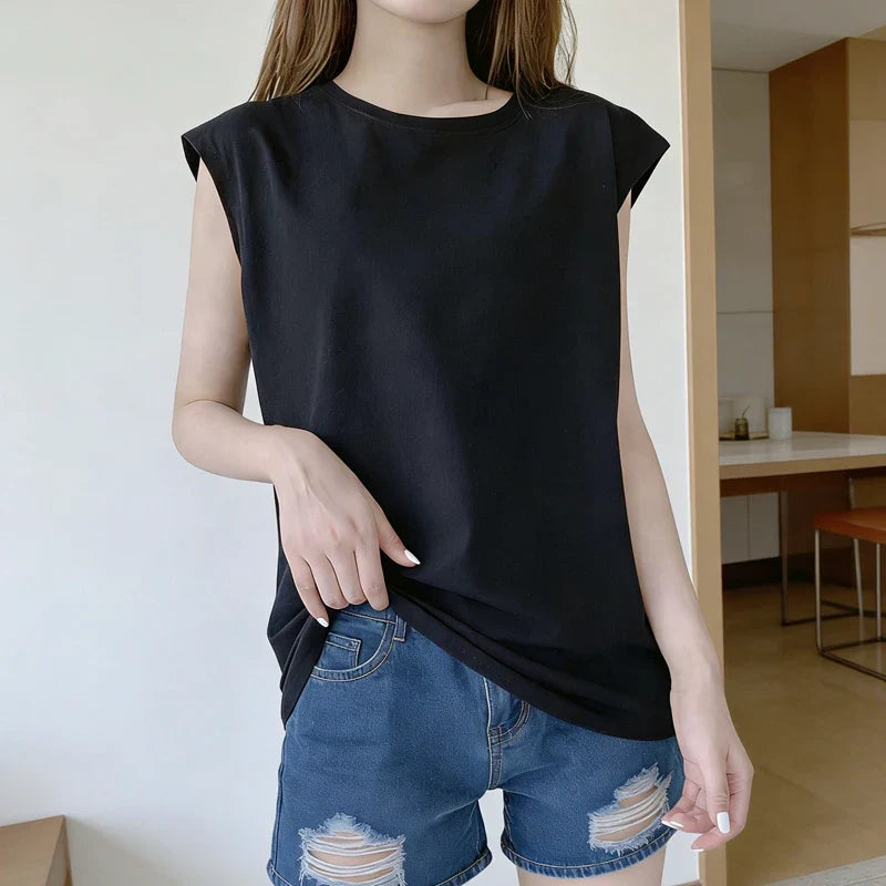 Loose Sleeveless Basic Tank Top