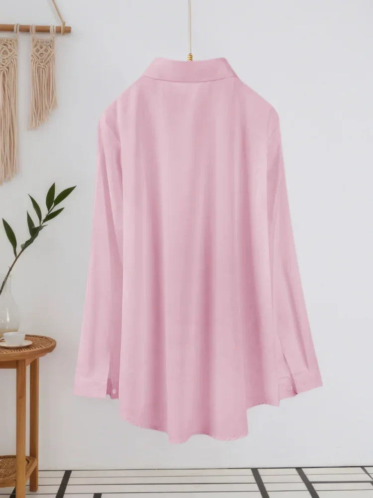 Women's Oversize Lapel Shirt