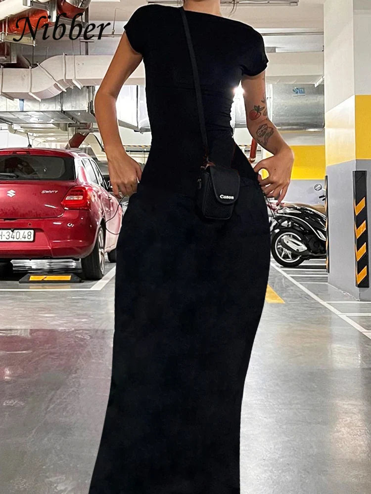 Women's Backless Sleeveless Bodycon Maxi Dress