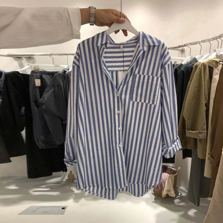 Women's Striped Polo Shirt