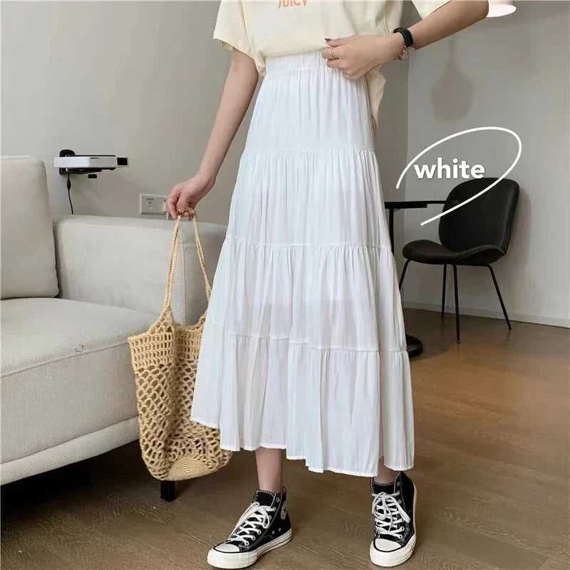 Women's High-Waist Tiered Cake Skirt